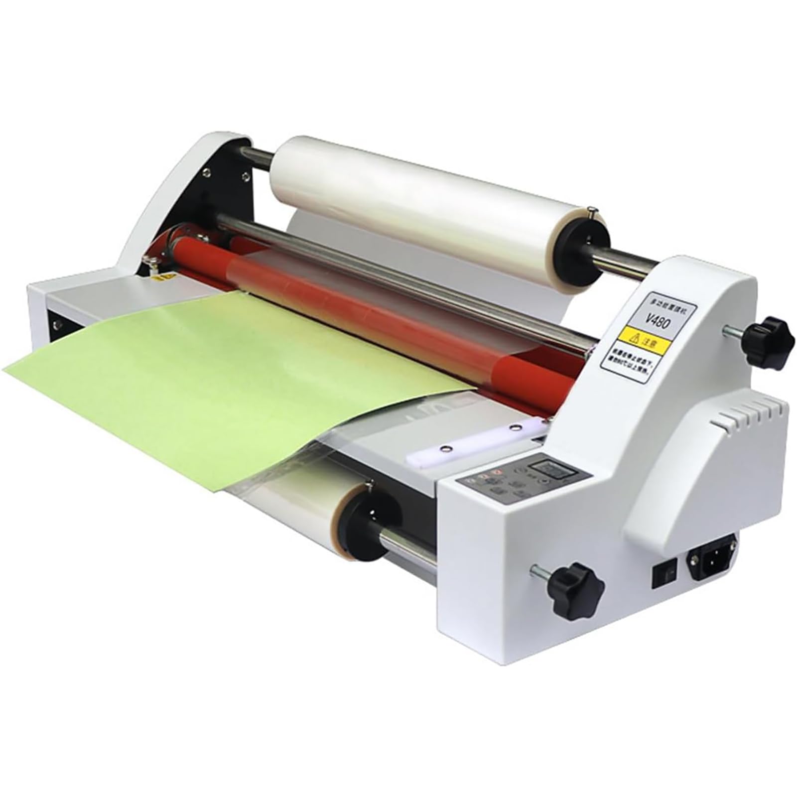 Photo Heat Mounting Machine, 450mm Hot Cold Roll Laminator, Laminating Speed: 1.1 m/min, Precise Temperature Control, Fast Warm Up and No Bubbles, for Home School