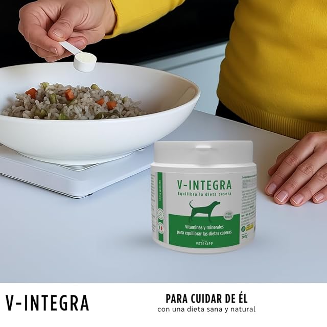Foto 5 de 8 de V INTEGRA Perro Adulto 500g, Suplemento Completo Rico en Vitaminas y Minerales para Equilibrar Dieta Casera…