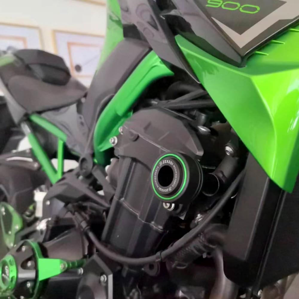 Passend für Kawasaki Z650 RS Z 650 2023 Ninja 650 Ninja650 KRT EX650 2017-2024 Motorrad-Sturzbügel Kollisionsschutz Sturzschutz Crash z650rs (Grün)