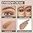 evpct Blonde Eyebrow Powder Pomade Gel Shaper Makeup Kit with Dual-ended Brush, Eyebrow Stencils Kit for Women Shaping, Eye Brow Pomade Stencil Shaper Tinting kits for Women, Long Lasting Waterproof
