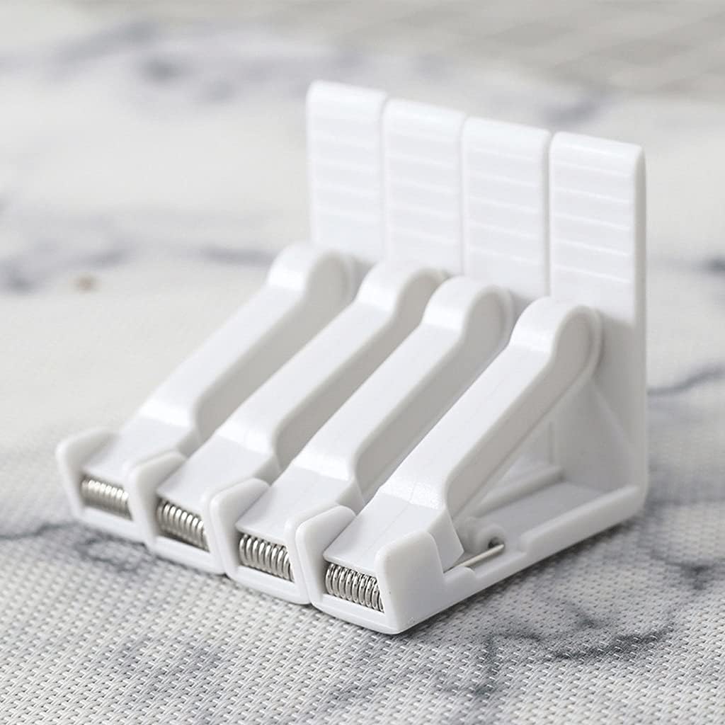 4 Pieces of Party Restaurant Home Non-Slip Spring Clamp Holder Wedding Fixing Accessories