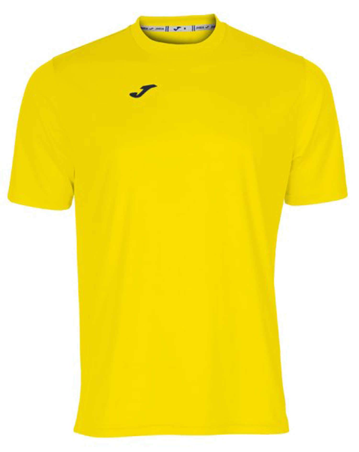 Joma Camiseta Deportiva Manga Corta Hombre, Ligera y Transpirable para Todo Tipo de Deporte, Combi , M, Amarillo
