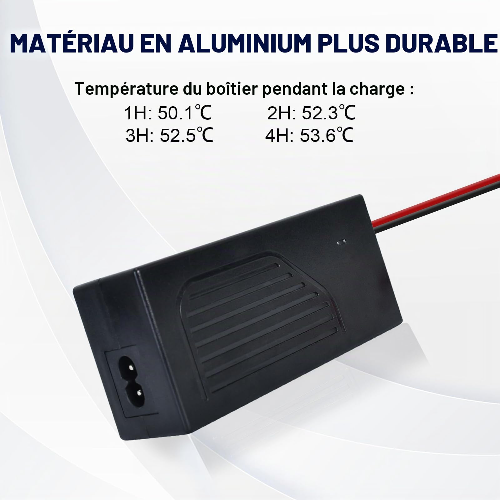 DCHOUSE Chargeur de Batterie au Lithium Automatique Intelligent 4A 12V, spécialement conçu pour Les Batteries LiFePO4 12,8V