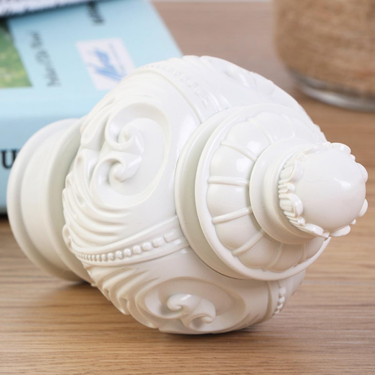 ibasenice Embouts de Tringle à Rideau Robustes et Décoratifs Lot de 10 en Plastique Blanc, Design Créatif Adaptés pour Salon et Salle à Manger