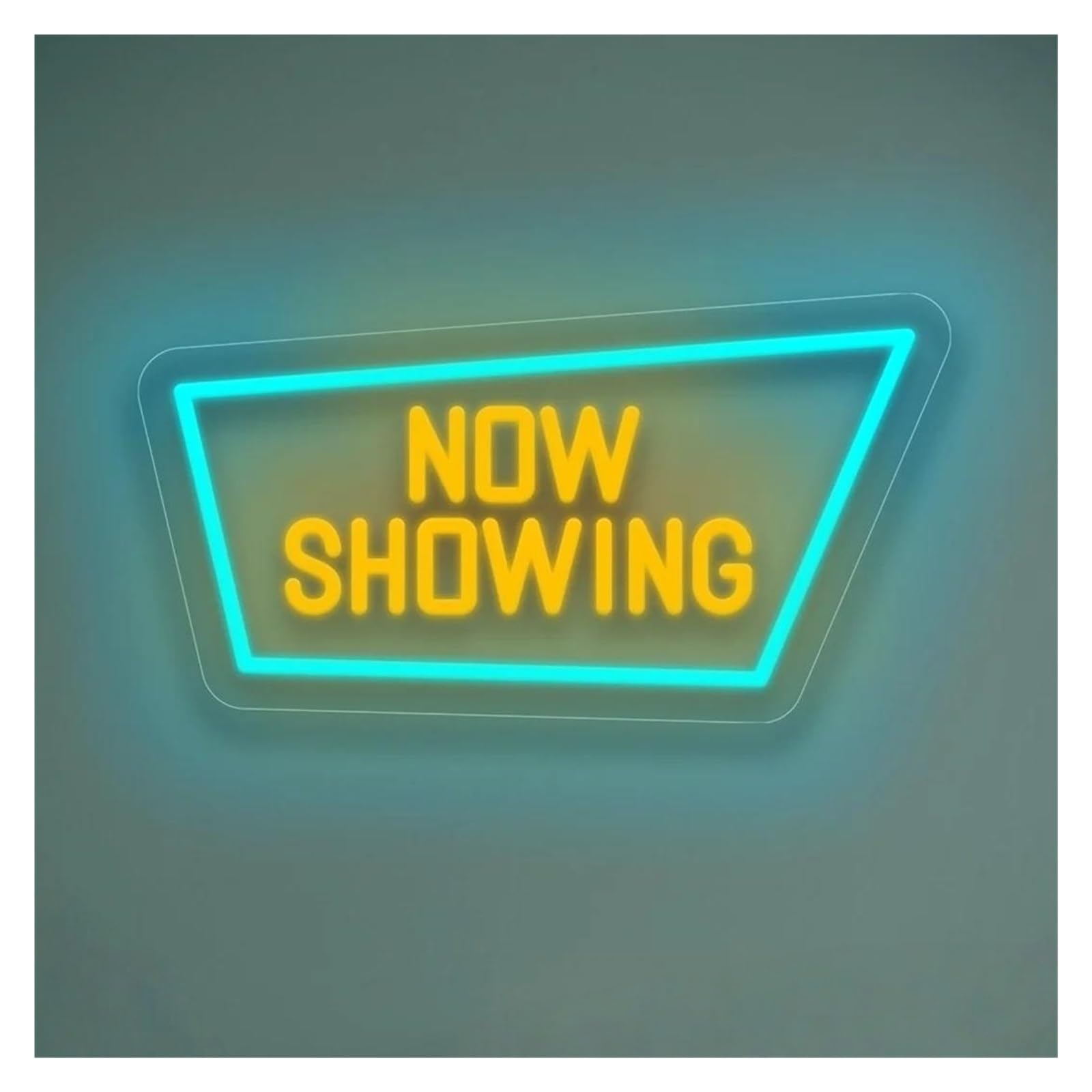 Decoración Lámparas Letrero De Neón Now Showing Con Luz LED Regulable Para Cine, Sala De Video, Cine En Casa, Fiestas, Decoración De Pared, 40.6cmx21.5cm