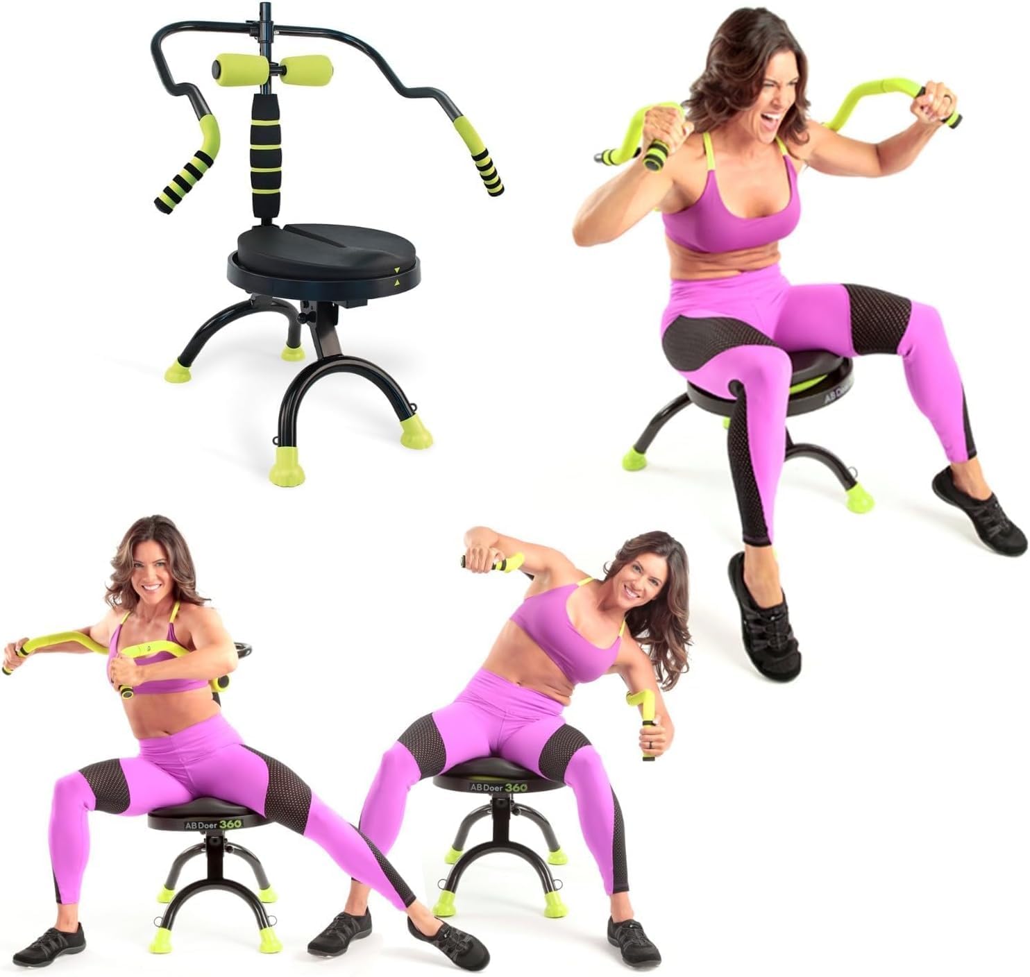 AB Doer 360 - Ab Fitness Machine System Provides An Abdonimal And Muscle Activating Workout with Aerobics to Burn Calories and Workout