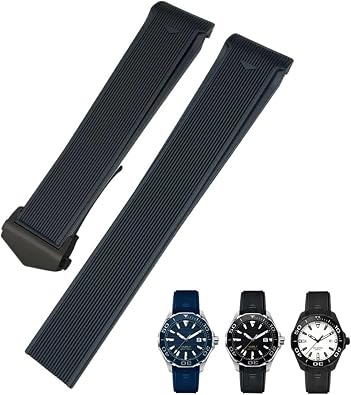 20mm 22mm Rubber Silicone Watch Strap Fit for Tag Heuer F1 CARRERA AQUARACER 300 WAY201A WAY211C Watchbands Accessories