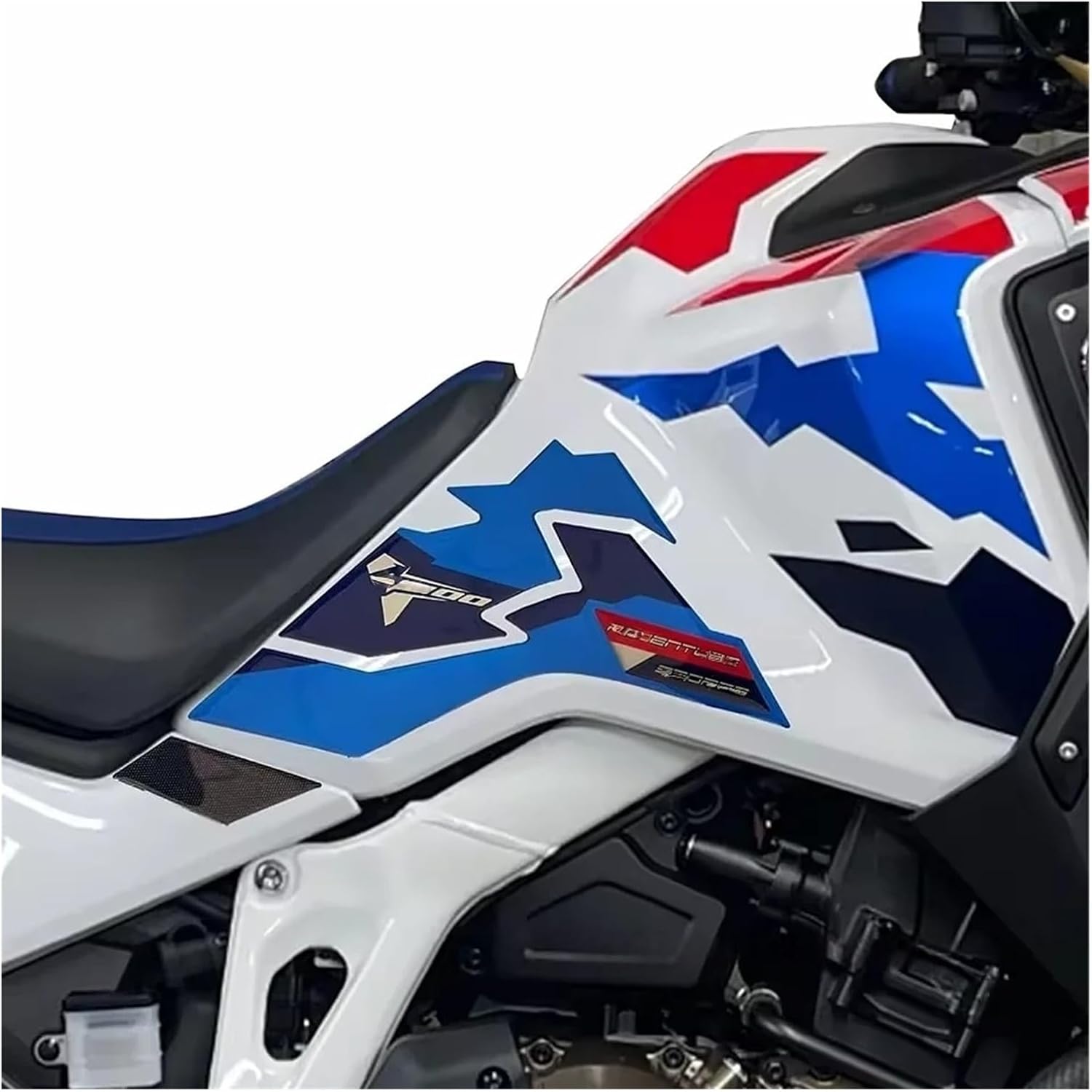 Motorcycle tank pads For HO&ND&A Africa Twin Adv 2025 Motorcycle Tank Pad Protective Sticker Kit Fuel Tank Knee Pad Kit