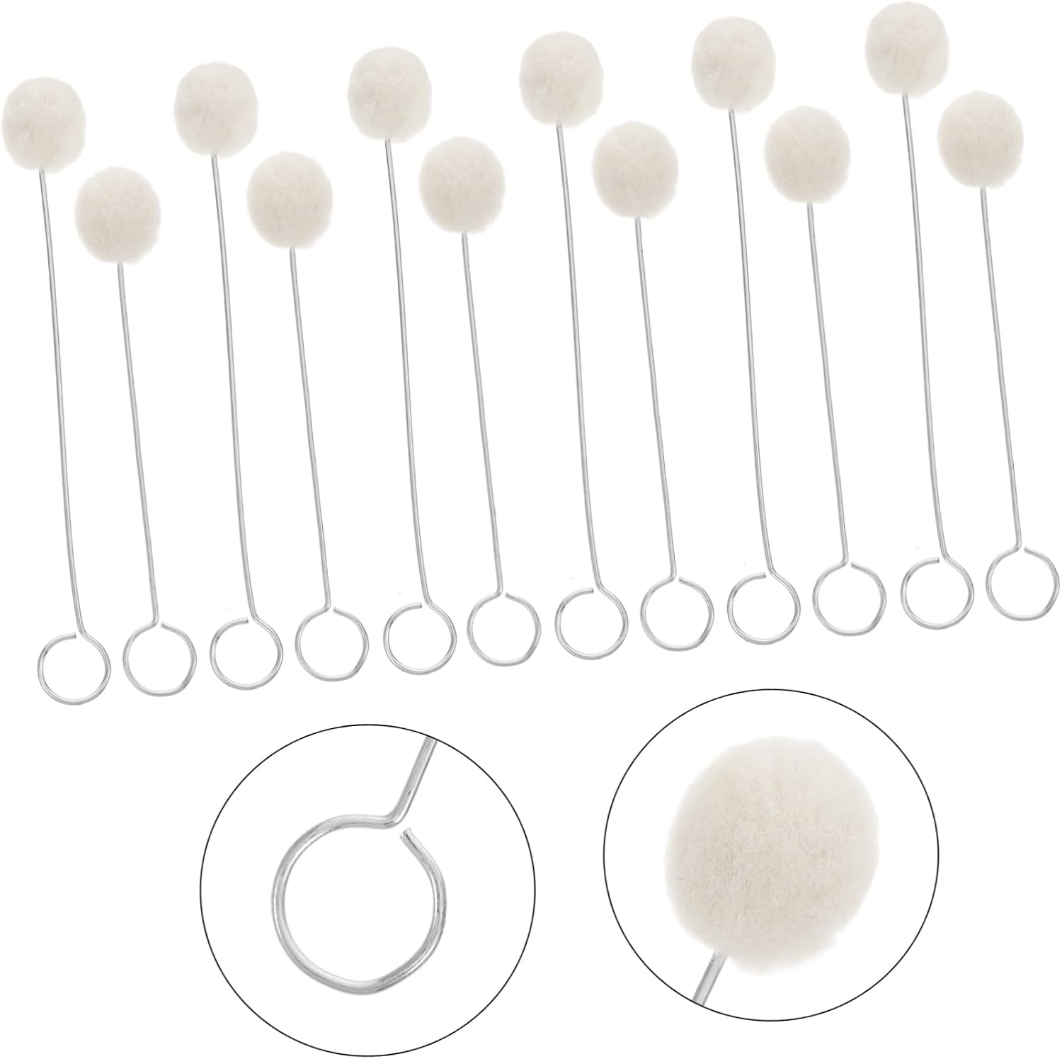 Gadpiparty 40Pcs Wool Daubers Dye Applicator for Care and Crafting for DIY Art Projects Soft Safe for Surfaces Multi Use Art Supplies