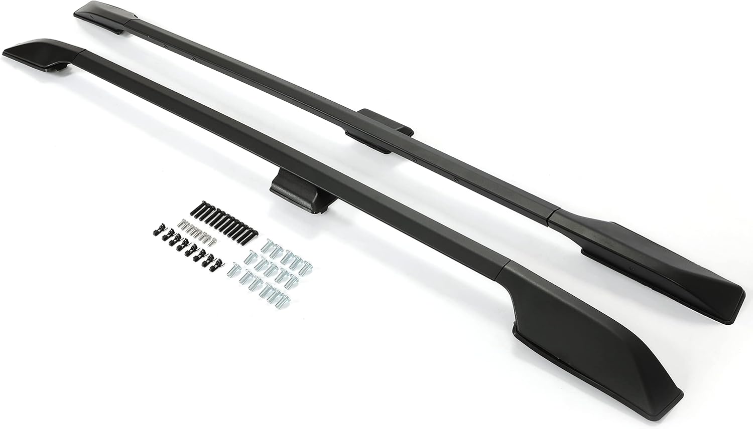 ALMULOO Roof Rack Side Rails Compatible with 2011-2017 Honda Odyssey, Heavy Duty Aluminum Luggage Rack Black Powder Coated with Hardware