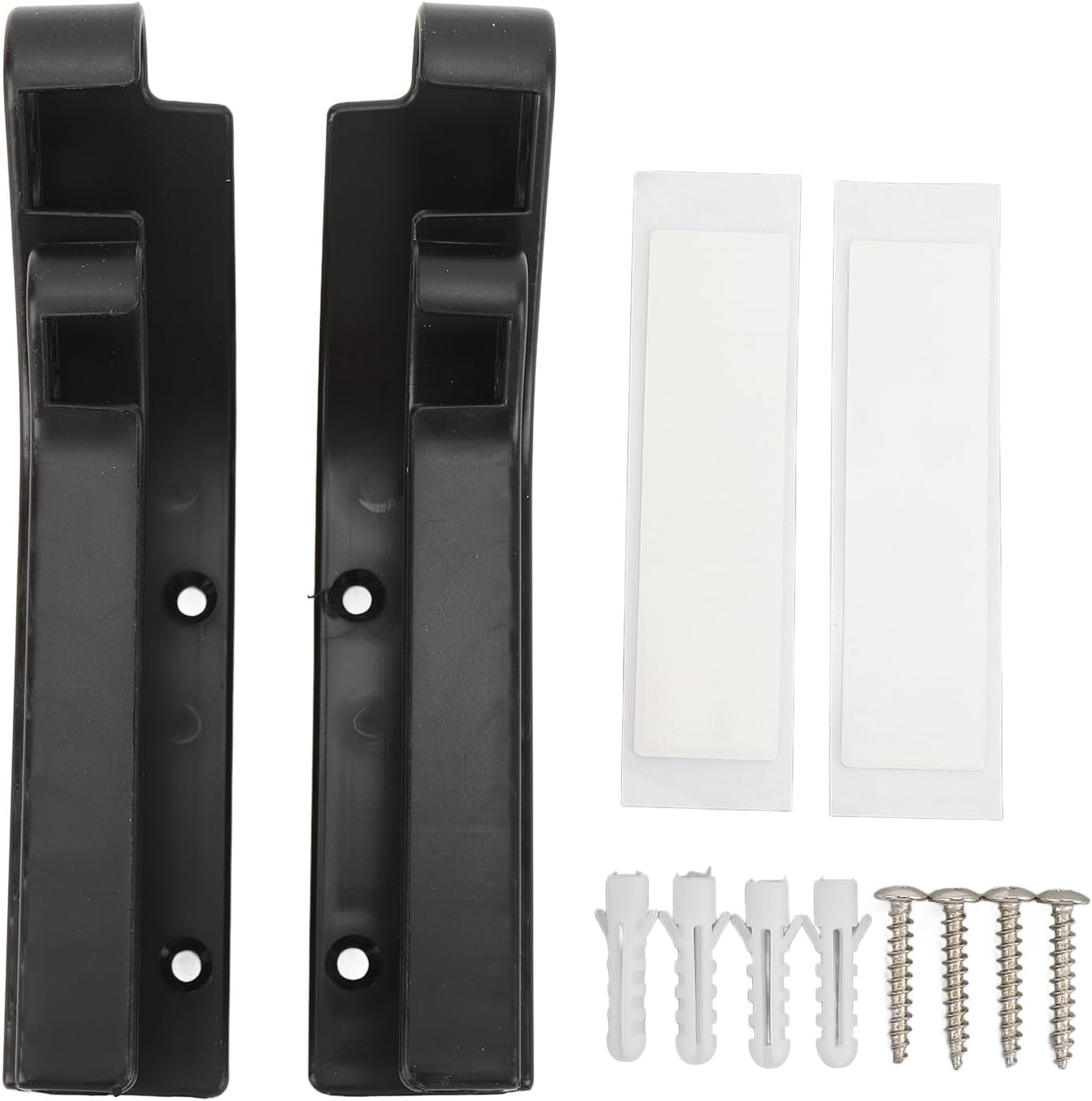 Fockety Battery Storage Organizer, AA & AAA Battery Chute Combo Battery Organizer Storage Holder, Wall Mount Battery Organizer Battery Dispenser Container for Convenient Storage (Black)