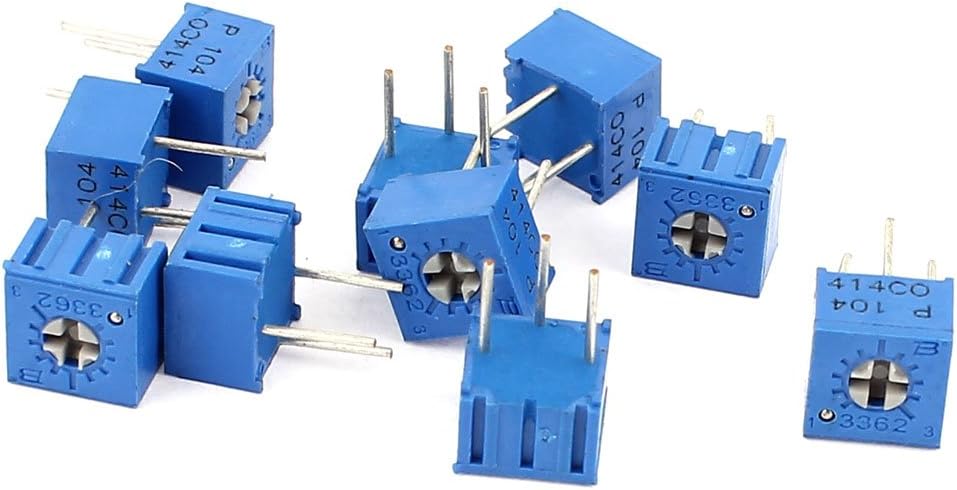 GEBSKI Adjustable Potentiometer Fixed Resistors Trimmer Variable Resistor Resistors 3362P-104 10Pcs