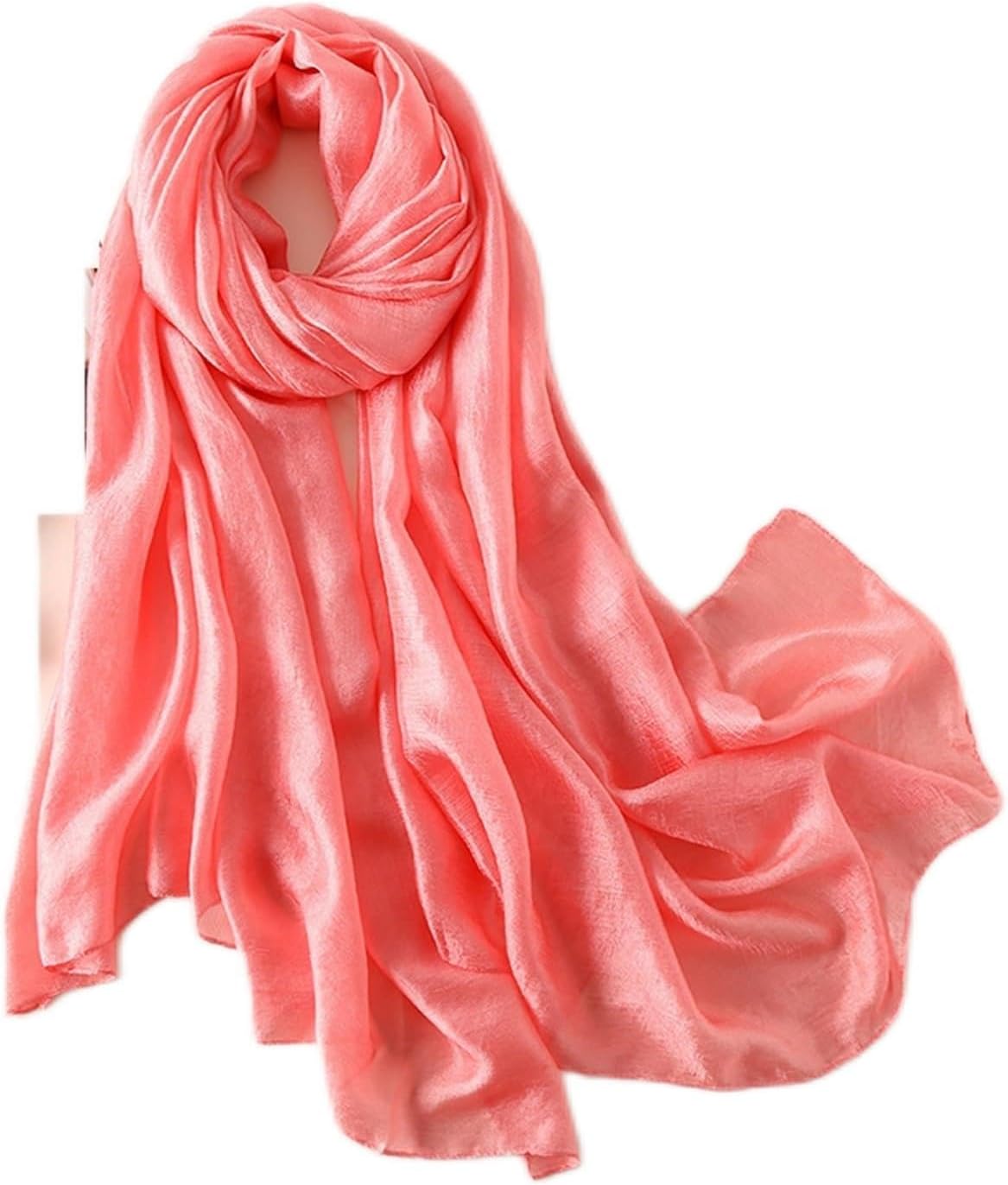 楽天市場】【シルク100％スカーフ】 敏感肌にやさしい天然素材でUVカット＆お洗濯OK！贅沢な大判シルクスカーフ ふんわり軽やかシフォン×満開の花柄  4色×4サイズ カラフルで華やかな顔映り◎＆若見え効果 ギフトにも最適 春夏秋冬 【フルール】 ブルー グリーン ピンク ... [WXQZHF] 春夏ビーチショール光沢スカーフモデリングシルクスカーフ