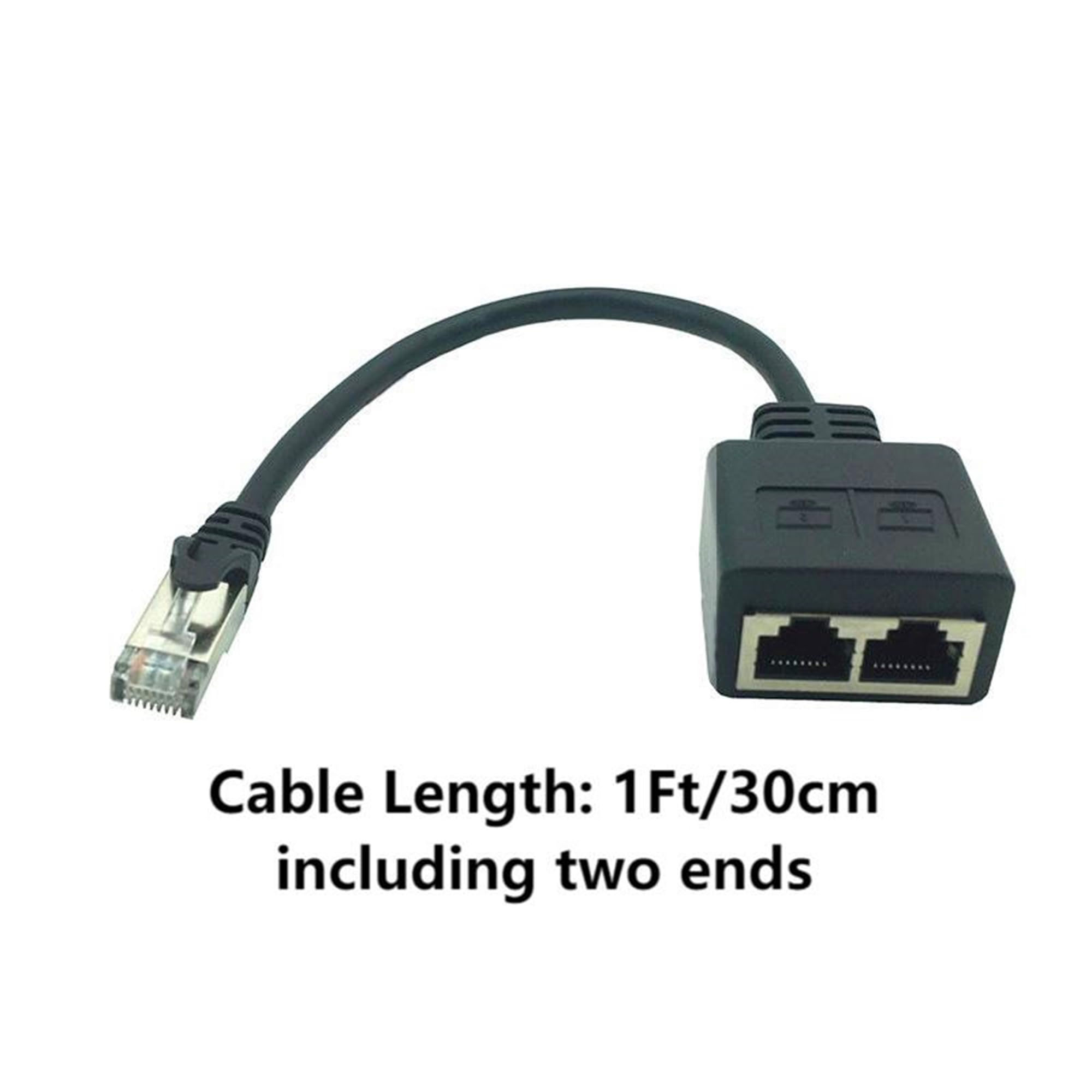 Adaptateur Ethernet RJ45 1 à 2 Ports Distributeur LAN Cat5 Cat5e Cat6 Cat7