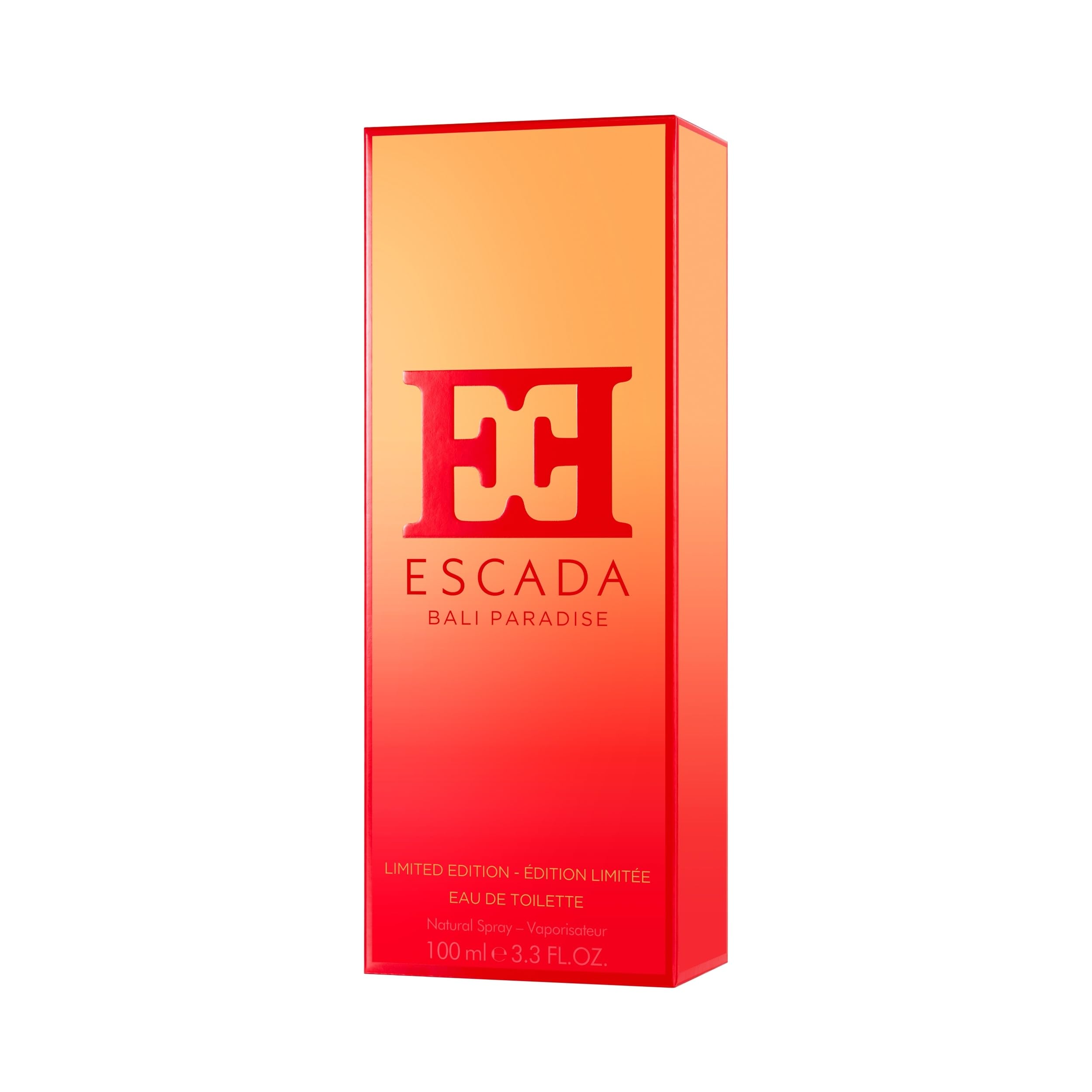 ESCADA Bali Paradise Eau De Toilette para Mujer | Fragancia femenina floral con un acorde de fruta del dragón y flor de ave del paraíso | Intensidad media | 100ml