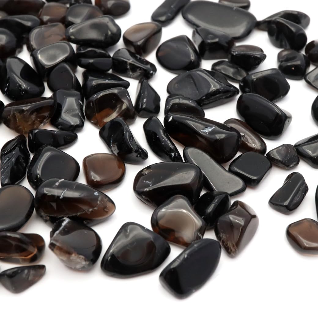 Amazon.co.jp: [GOLD STONE] モリオン 黒水晶 さざれ石 100g