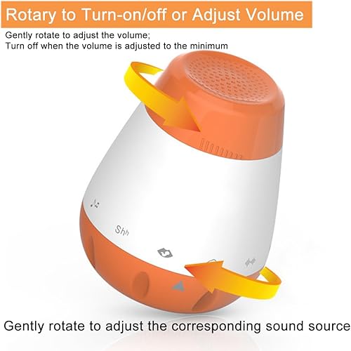 Miniatura 4 de Máquina de sonido para dormir del bebé, portátil, para dormir, máquina de sonidos para dormir con "Shush" para niños recién nacidos, máquina de