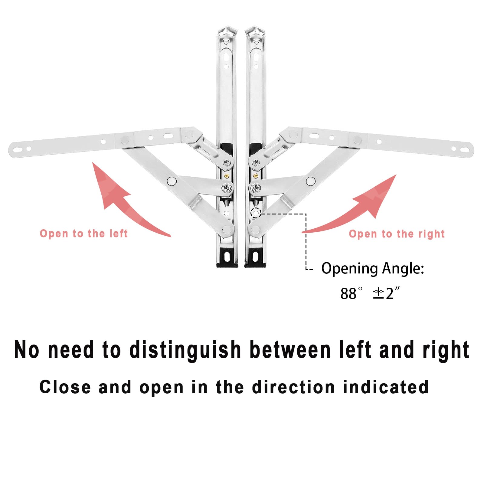 Acrux7 Lot De 4 Charnières De Fenêtre à Battant Dissimulé En