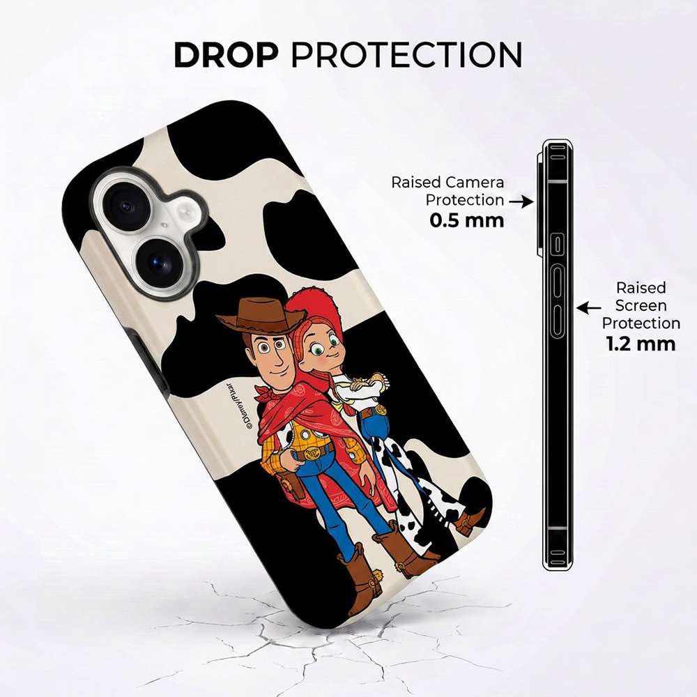 LA CASA DE LAS CARCASAS Funda Oficial Toy Story para iPhone 16 Pro MAX (Cow Love - Tough)