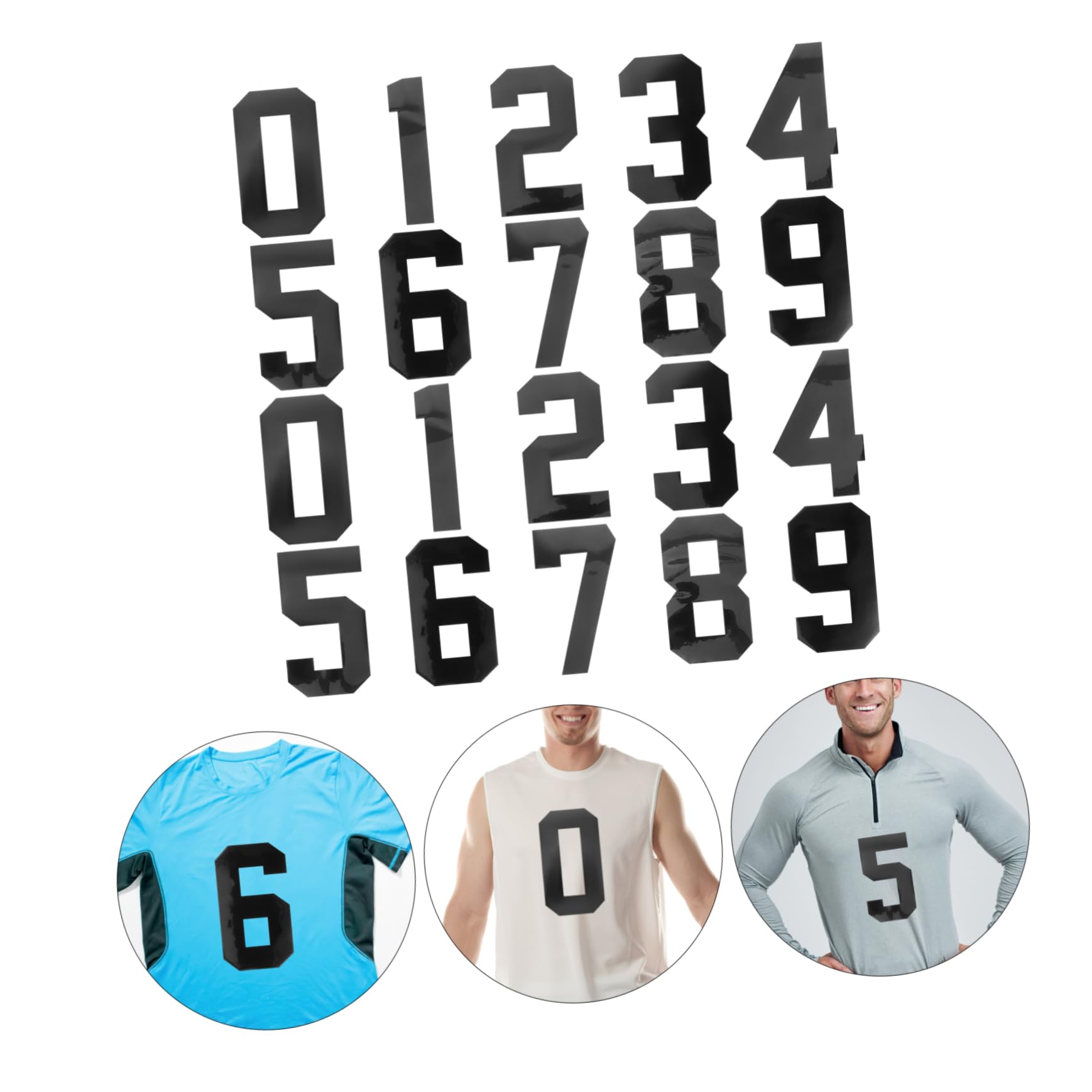 Operitacx 40piezas Parches Numéricos Decorativos Para Ropa y Accesorios De Aplicaciones Bordadas Para Personalizar Camisetas Mochilas