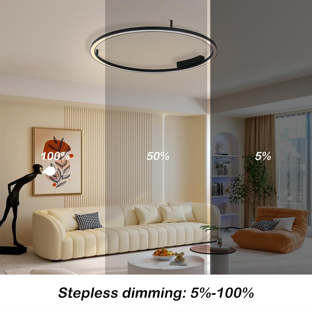Immax NEO FINO Decken- (Wand-) Leuchte schwarz 80 cm 55 W 4285 lm Tuya Zigbee 3.0 mit Fernbedienung