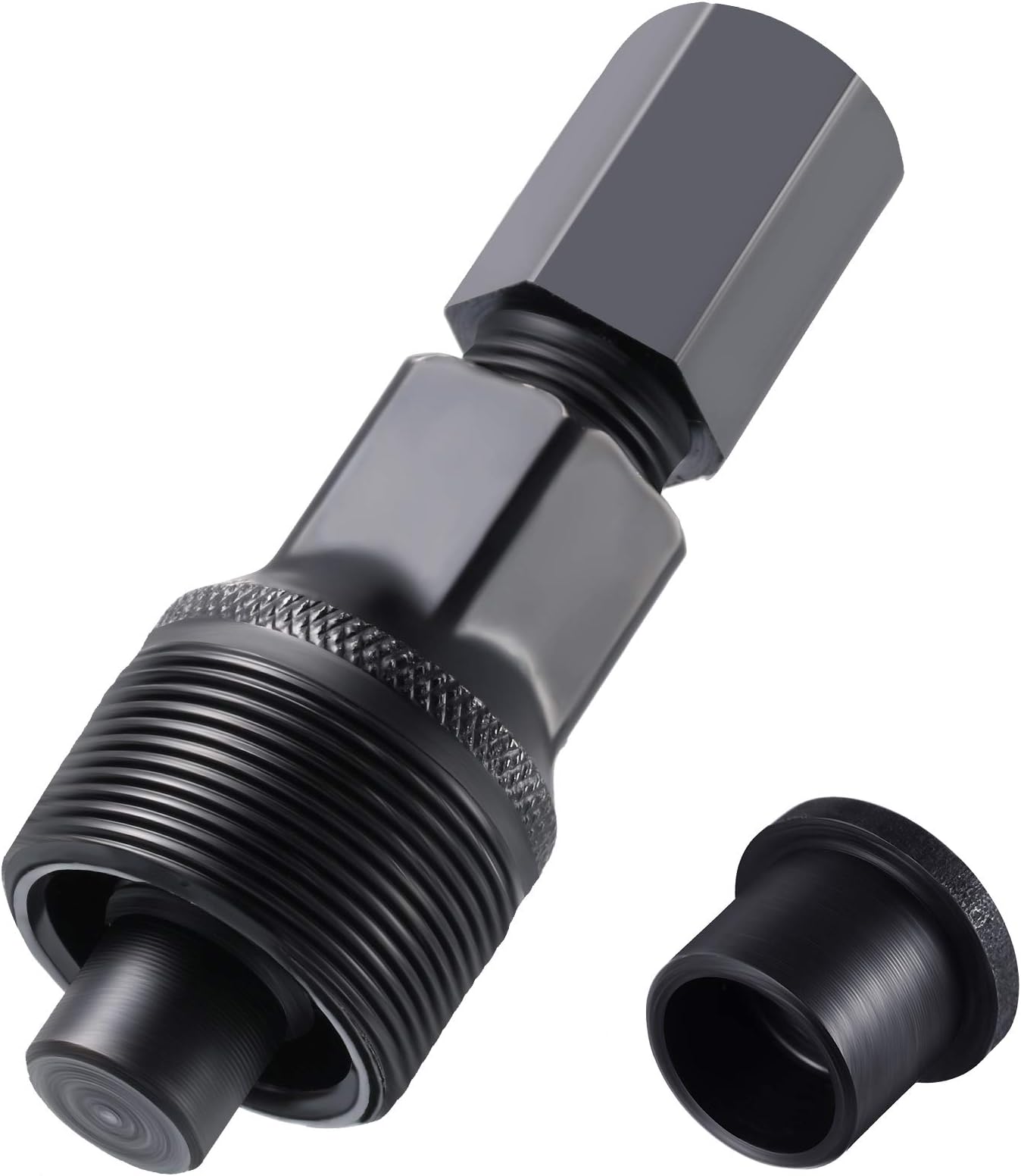 Skylety Crank Remover Bicycle Crank Puller Bike Crankset Arm Puller Compact Crankset Pulley Cycling Power Bottom Bracket Tool Repair Maintenance Remover for Bikes, Black