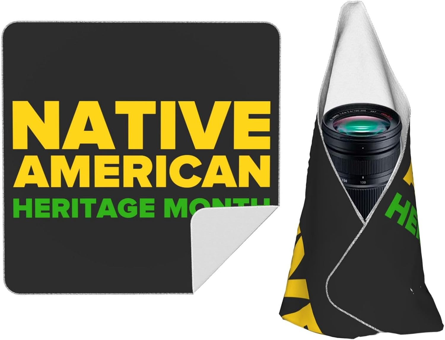 Native American Heritage Month Indigenous Pride Magic Self-Adhesive Cloth Reusable Portable Makeup Bag Camera Lens Protection Scratch Resistant Travel Storage Bags