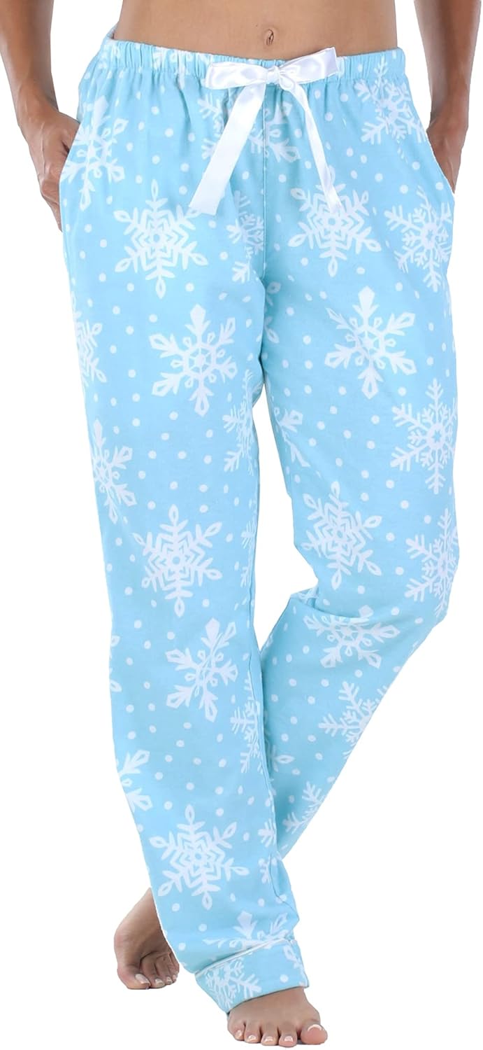 PajamaMania Women's Cotton Flannel Pajama PJ Pants with Pockets - Image 3
