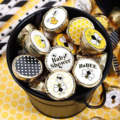Bumble Bee Baby Shower Favor Stickers - 180 Labels #TOP1