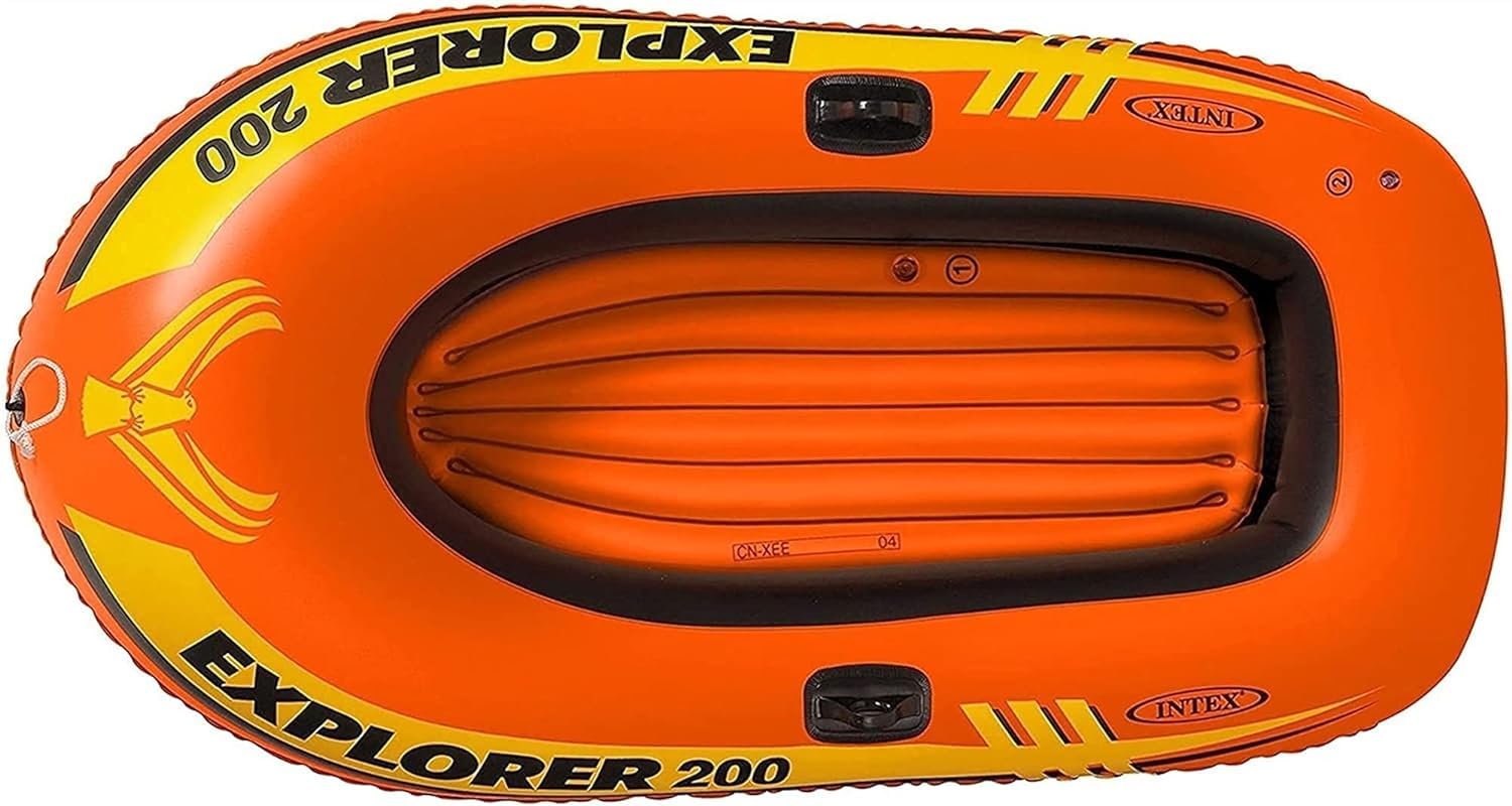 NAKEAH Double Inflatable Rubber Boat Set (for Adults with Oars, Pump) for Lakes, Swimming Pools, 5 Water Rafts for Fishing Boat Water Sports