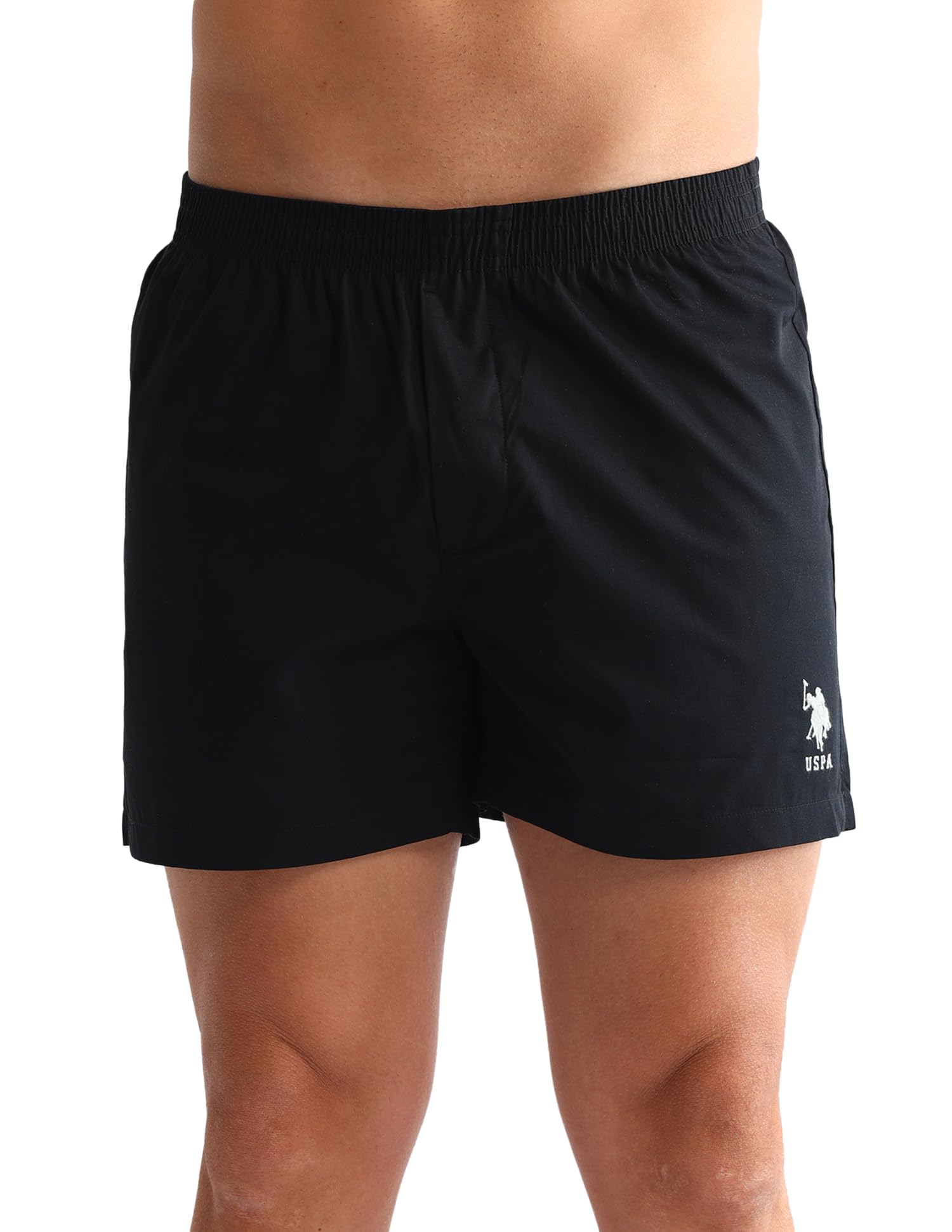 Men's Cotton Solid Boxer Shorts