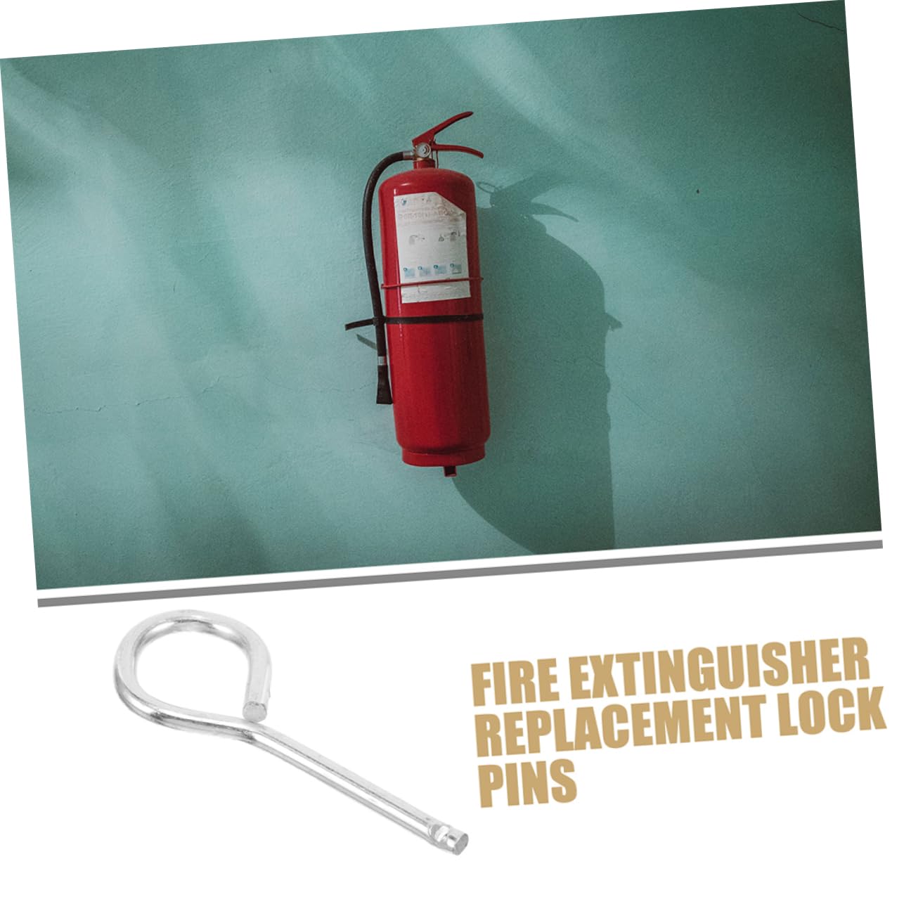 DOITOOL 5 Juegos Pasador De Seguridad Para Extintor De Incendios Imperdibles Grandes Pasador De Chaveta Escaleras Automático Suministros Para Extintores Patas Silver Planchar 20 Piezas * 5