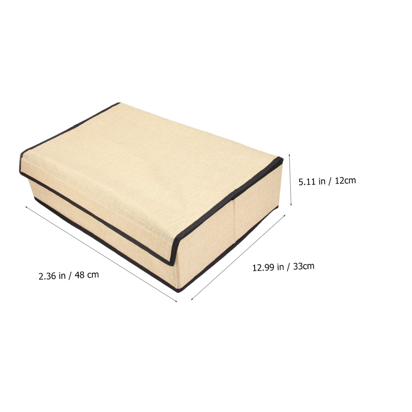 Organizador de Ropa Interior con Tapa, Tejido Beige, 16 Compartimentos | Sujetadores y Calcetines, Uso en Armario y Gabinete, Fácil de Limpiar, Protección y Orden