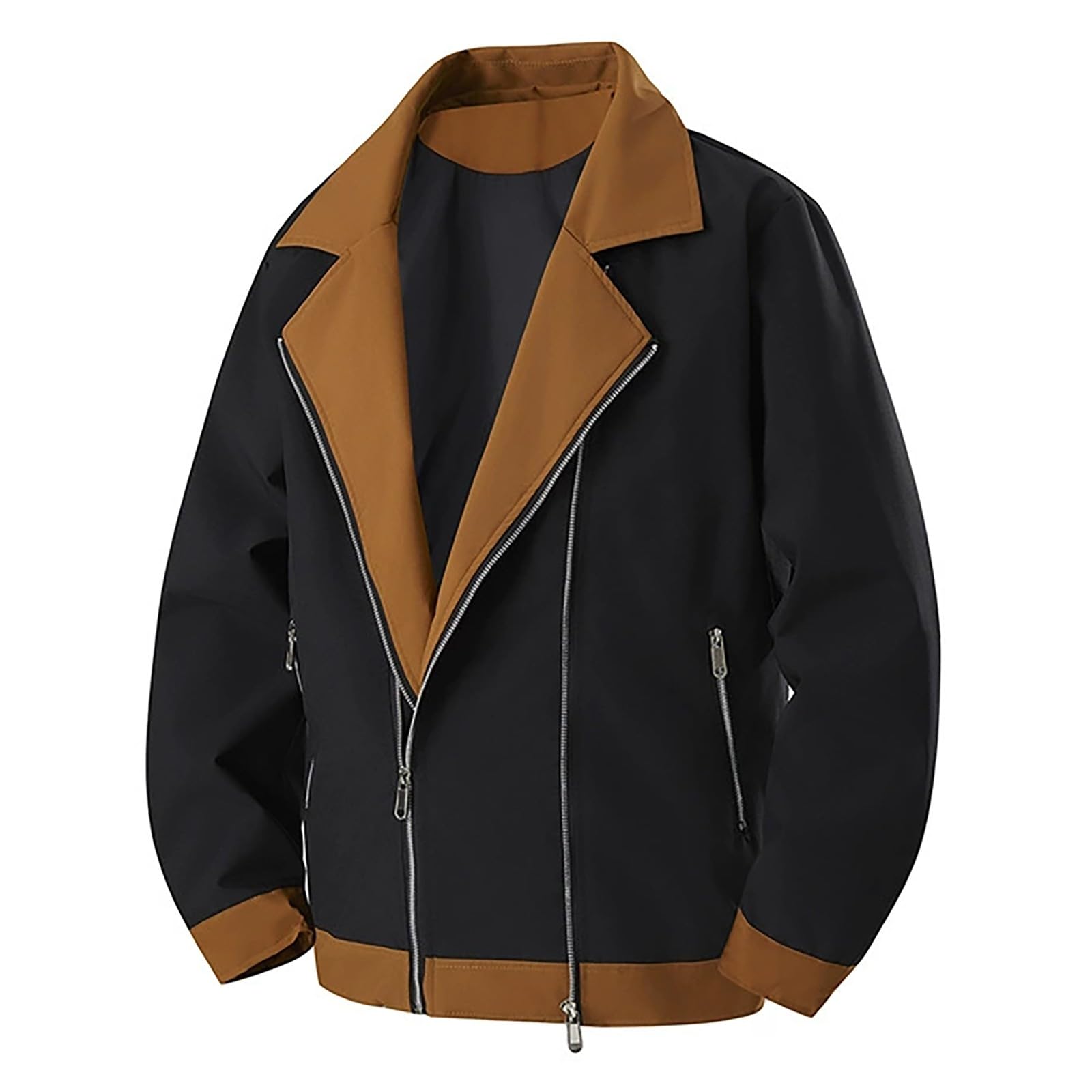 Générique Blouson Homme Pardessus Coupe Vent Des Poches Léger Pour Trench-Coat, Classique Pardessus Coupe Vent Hiver Chaud Light Jacket Vacances D’automne Et D’hiver Randonnée