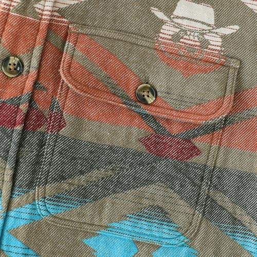 Dubinik® 13oz Ultra Heavyweight Mens Flannel Shirts Long Sleeve Casual Button Down Pocket Soft Warm Cotton Shirt4