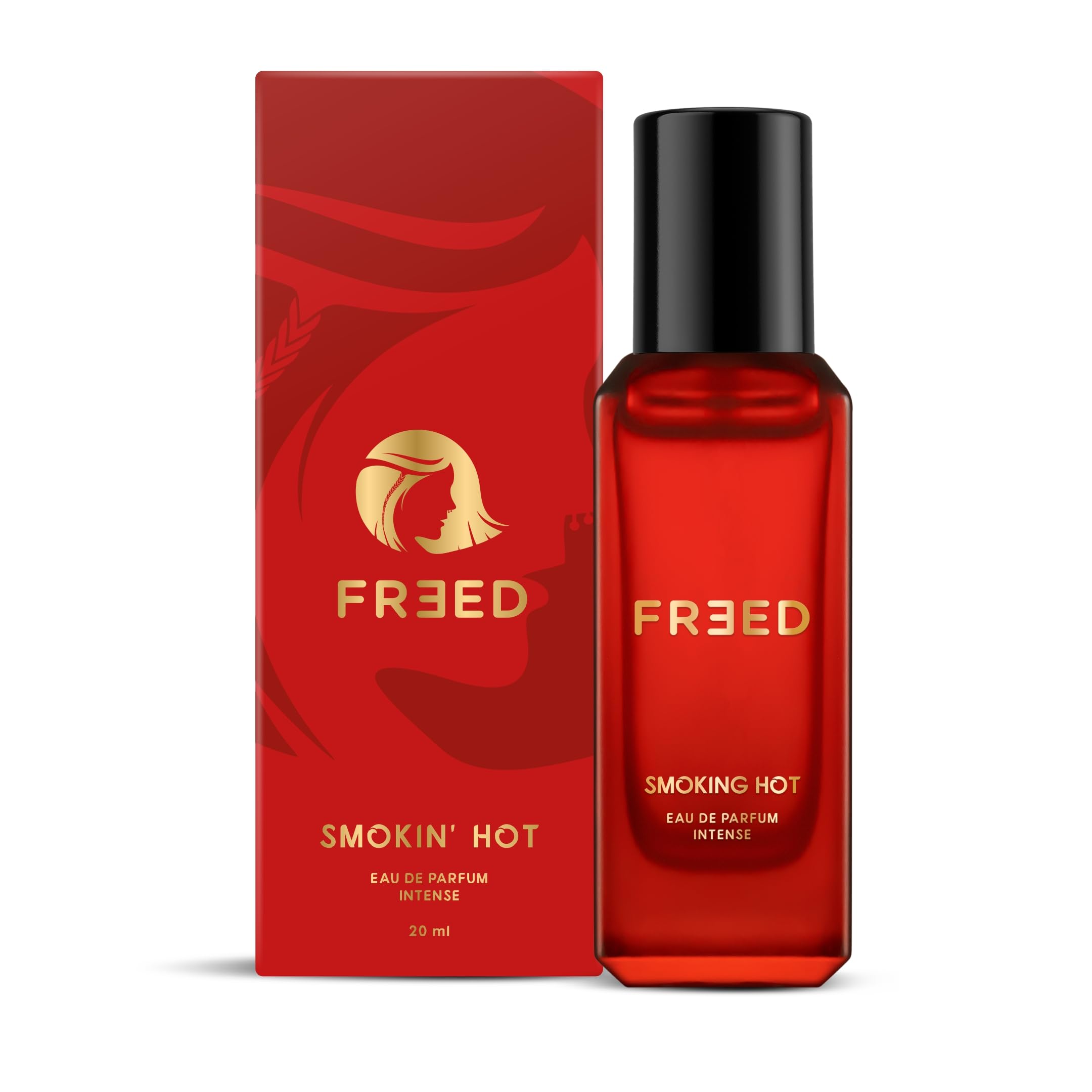 FREED Smokin' Hot EDP Perfume for Women, 20ml | Patchouli, Wild Citrus, Spicy Pink | Intense & Long Lasting Spicy Oriental Eau De Parfum | Best Gift for Women