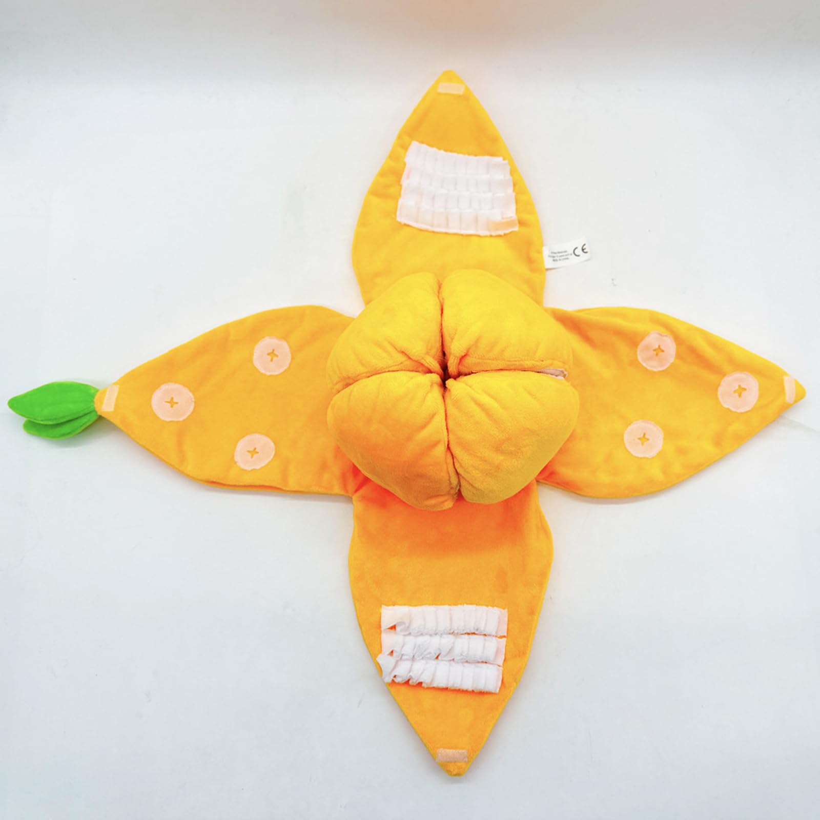 Juguete para perros Snuffle Squeaky Mandarina dispensador interactivo masticar para aliviar el estrés Snacks para perros rompecabezas para perros