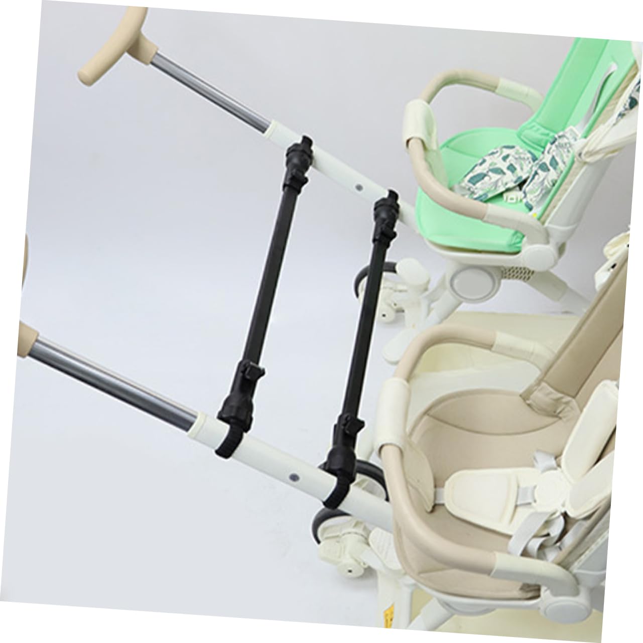Conector Sillas de Paseo 2 Piezas para Cochecito Gemelar Negro