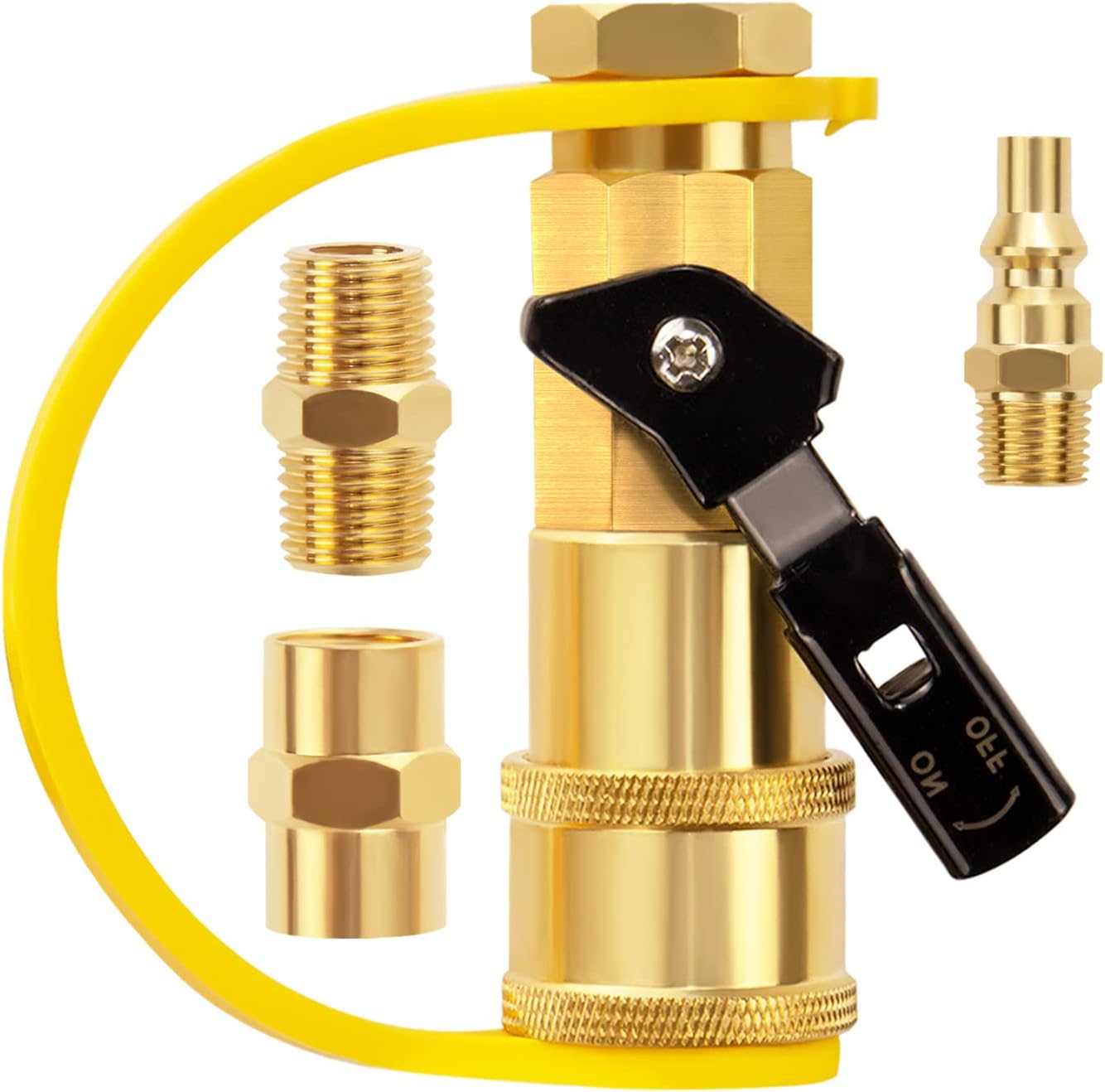 1/4" RV Propane Quick Connect Adapter for Propane Hose