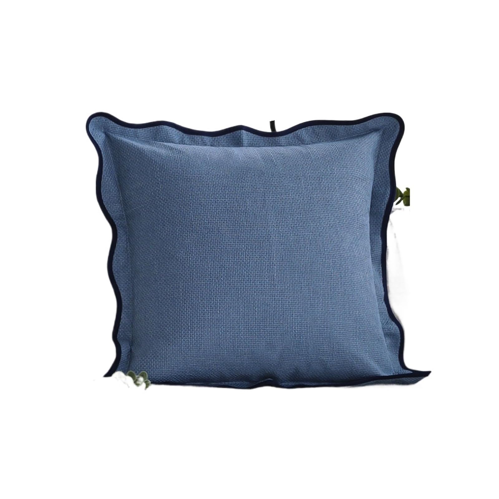 Fgujsur Blue Cushion Covers Ruffled Cushion Cover 45X45 Living Room Sofa Pillow Breathable Pillowcase