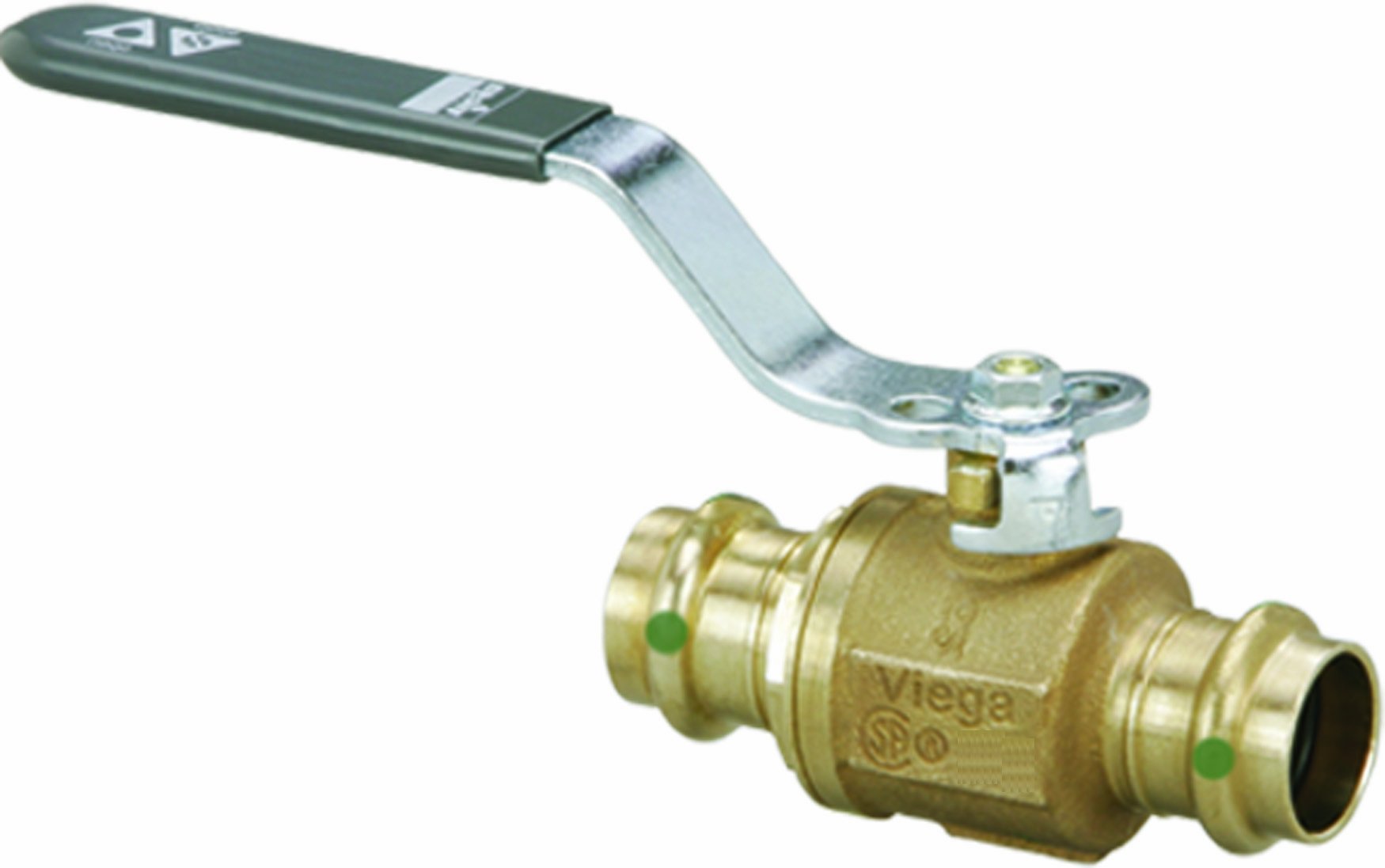 Válvula de bola Viega 22059 ProPress de bronce con moldura de acero de 3/4"