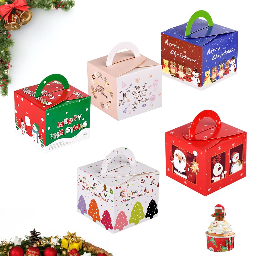 20 Stück Weihnachts-Kartonschachteln – Süßigkeiten- & Geschenkboxen Für Klassenraum, Büro & Familie