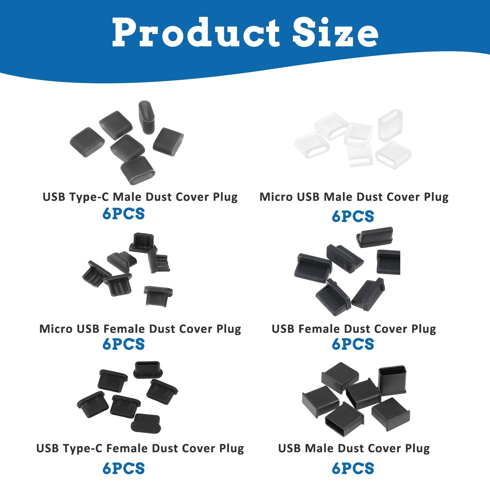 Tappi Antipolvere USB-C - Coperture In Silicone Per Porte Tipo C, Design Gatto