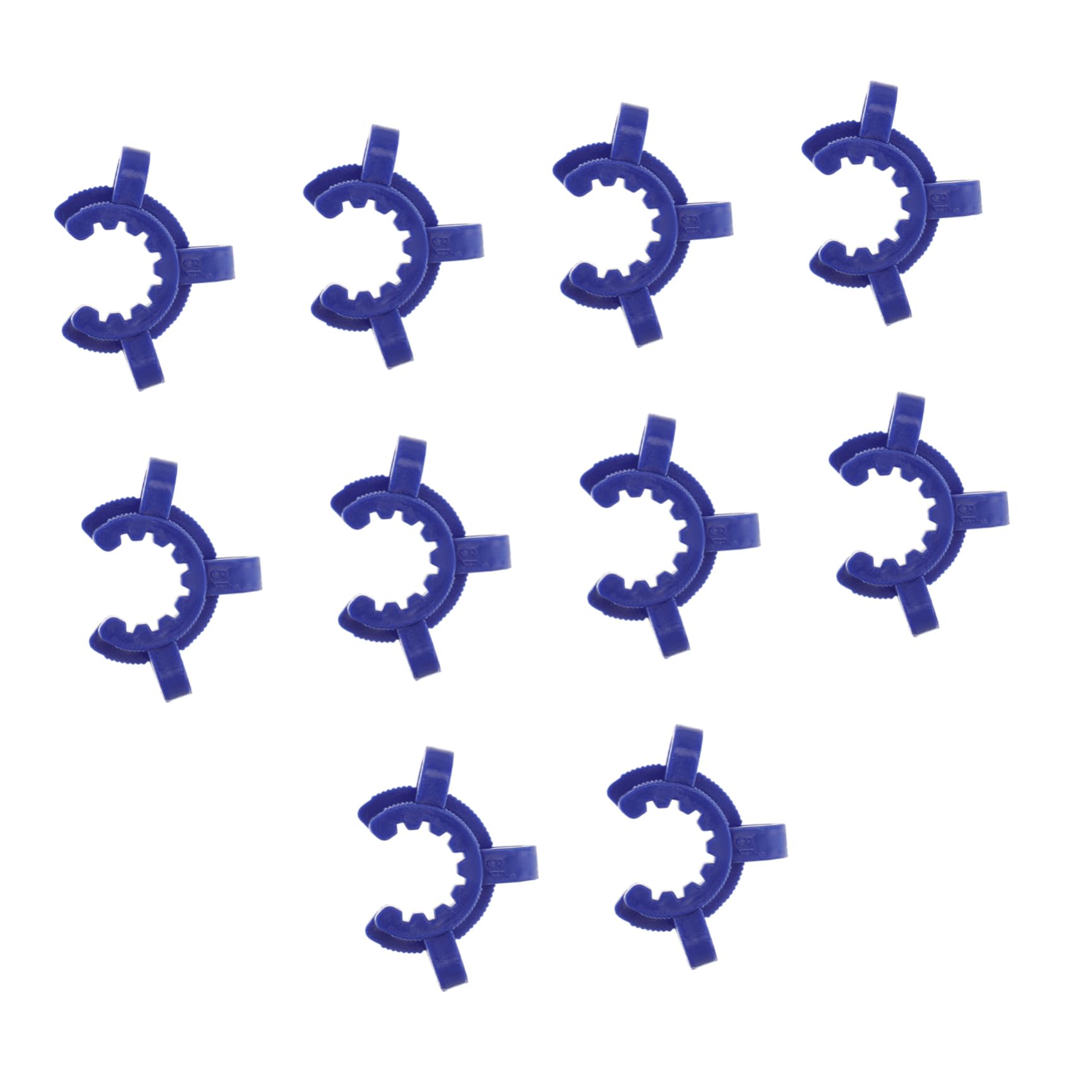 KICHOUSE 10 Pcs Grinding Clip Clamp Therometer Laboratory Lab Beaker Clamps Fixture Stir Stick for Collectors Funnel Collector Clip Mixer Wand Pom Plastic Raw Material