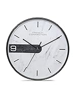 French Connection Luxury Wall Clock with White Luxury Design – Size: 12 Inches – FCWC10-B