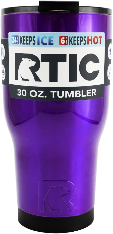 RTIC Purple Translcuent 30 oz Stainless Steel Tumbler Cup