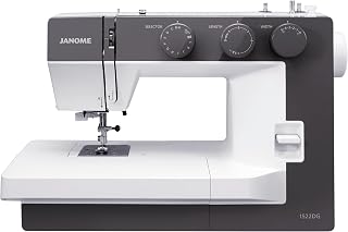 Janome 1522DG Mechanical Sewing Machine: 22 Stitches, Wide Bed, Metal Frame for Beginners & Quilting