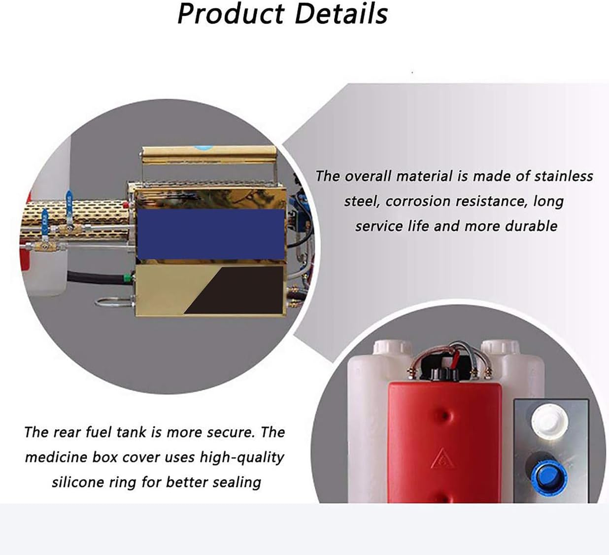 15L Portable Thermal Fogger Machine, Electric Sprayer Aerosol Atomizer, Nebulizer for Farmland Garden, Pulse-Jet Thermal Fogger, for Indoor and Outdoor,350-120