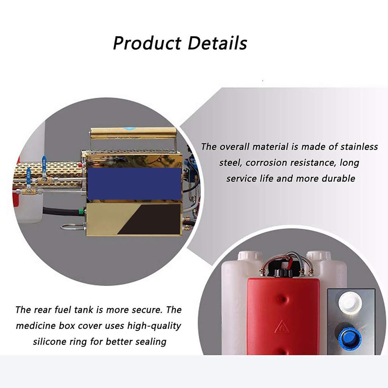 Máquina de nebulización térmica portátil de 15 L para interiores y exteriores, nebulizador térmico de chorro de pulso, invernadero agrícola, árboles frutales, arrozal, máquina de niebla fría