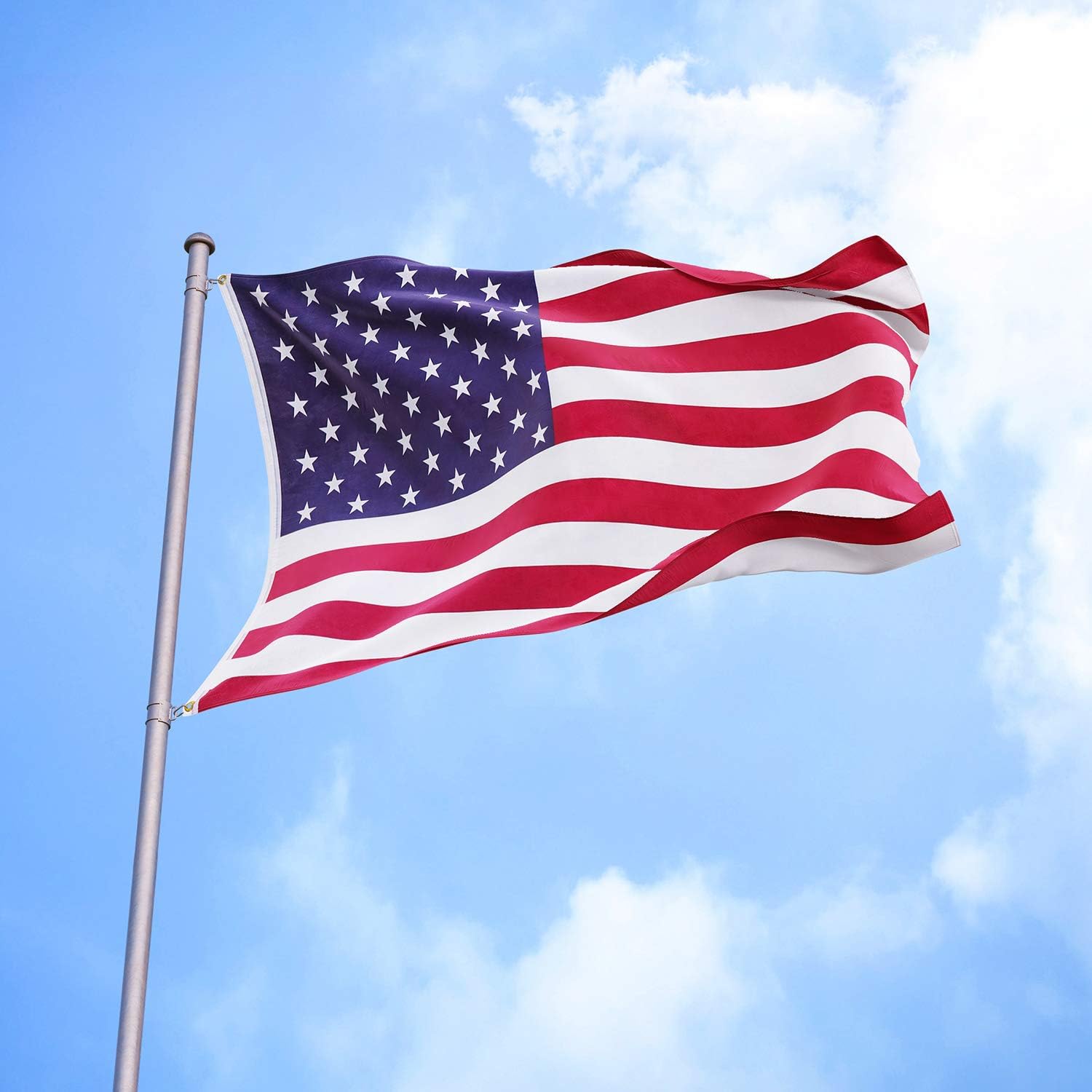 FLAGBURG American Flag 150x240cm (5X8Ft) US Flags Vivid Color and UV Fade Resistant Canvas Header and Double Stitched - Image 5